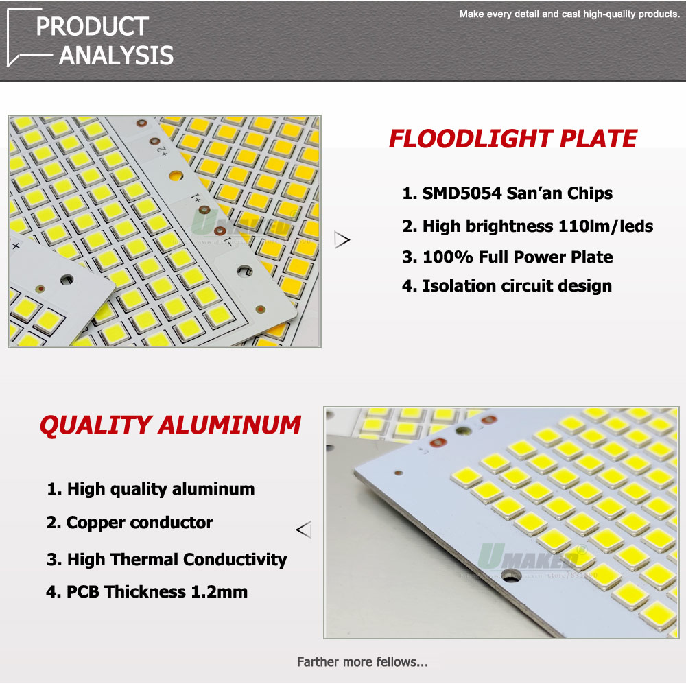 1 adet LED PCB SMD5054 projekt - Flood Tray Table incelemesi ve fiyatı